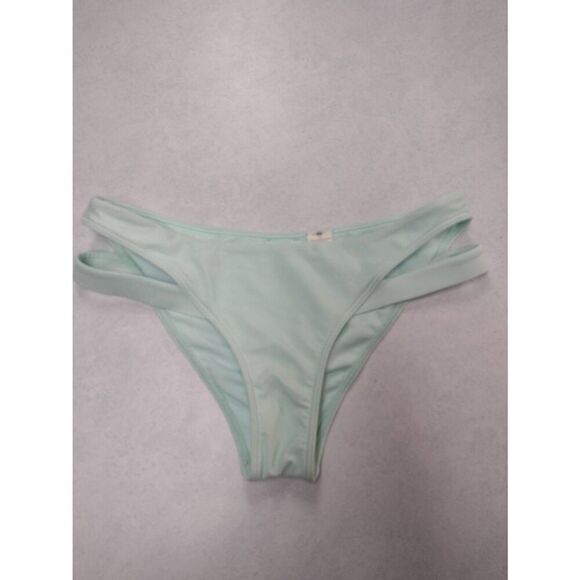 Abercrombie Size M Strappy Cheeky Bikini Bottom Mint Green - Picture 1 of 3